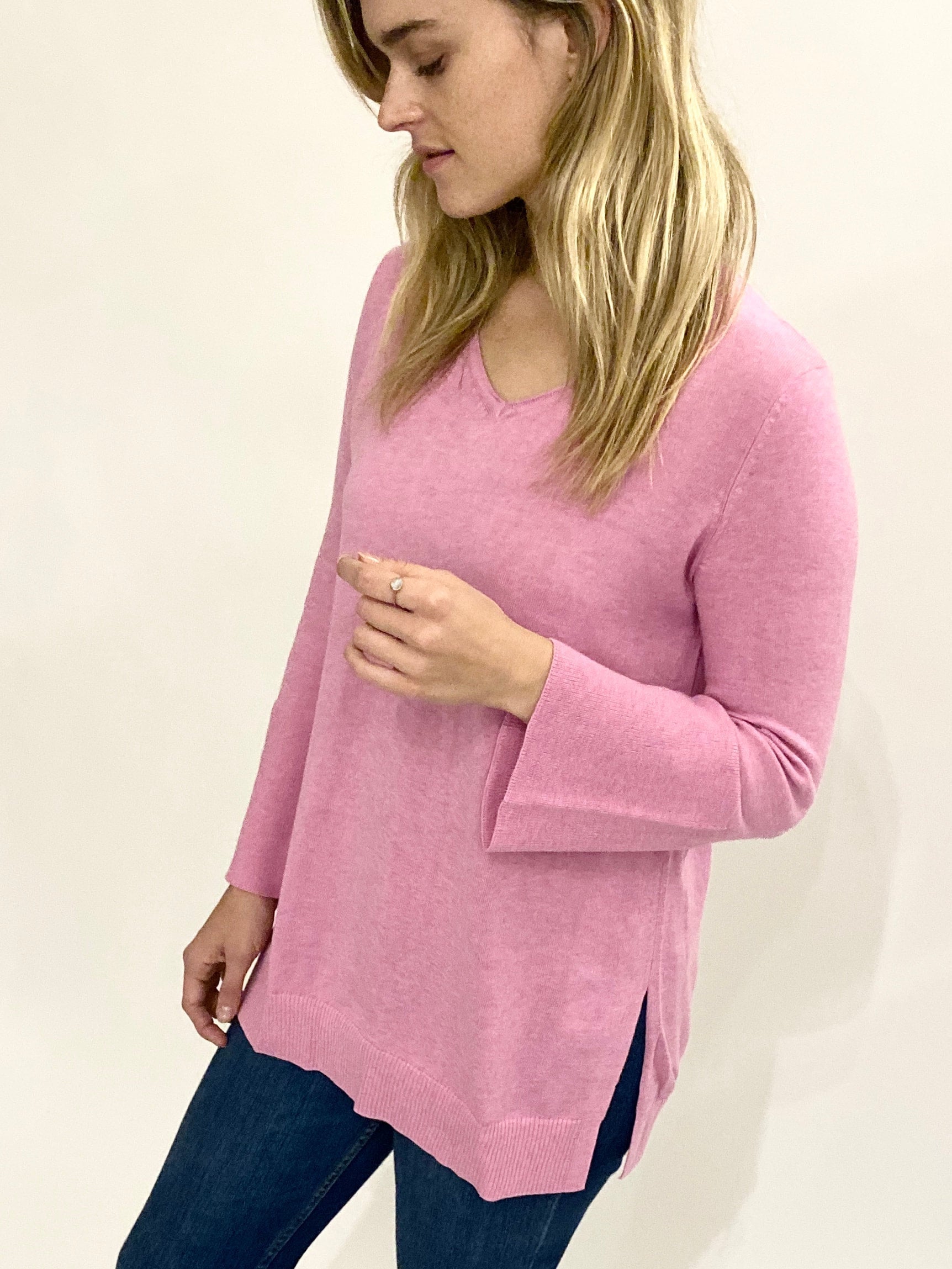 Pima Cotton V-Neck Tunic #181342