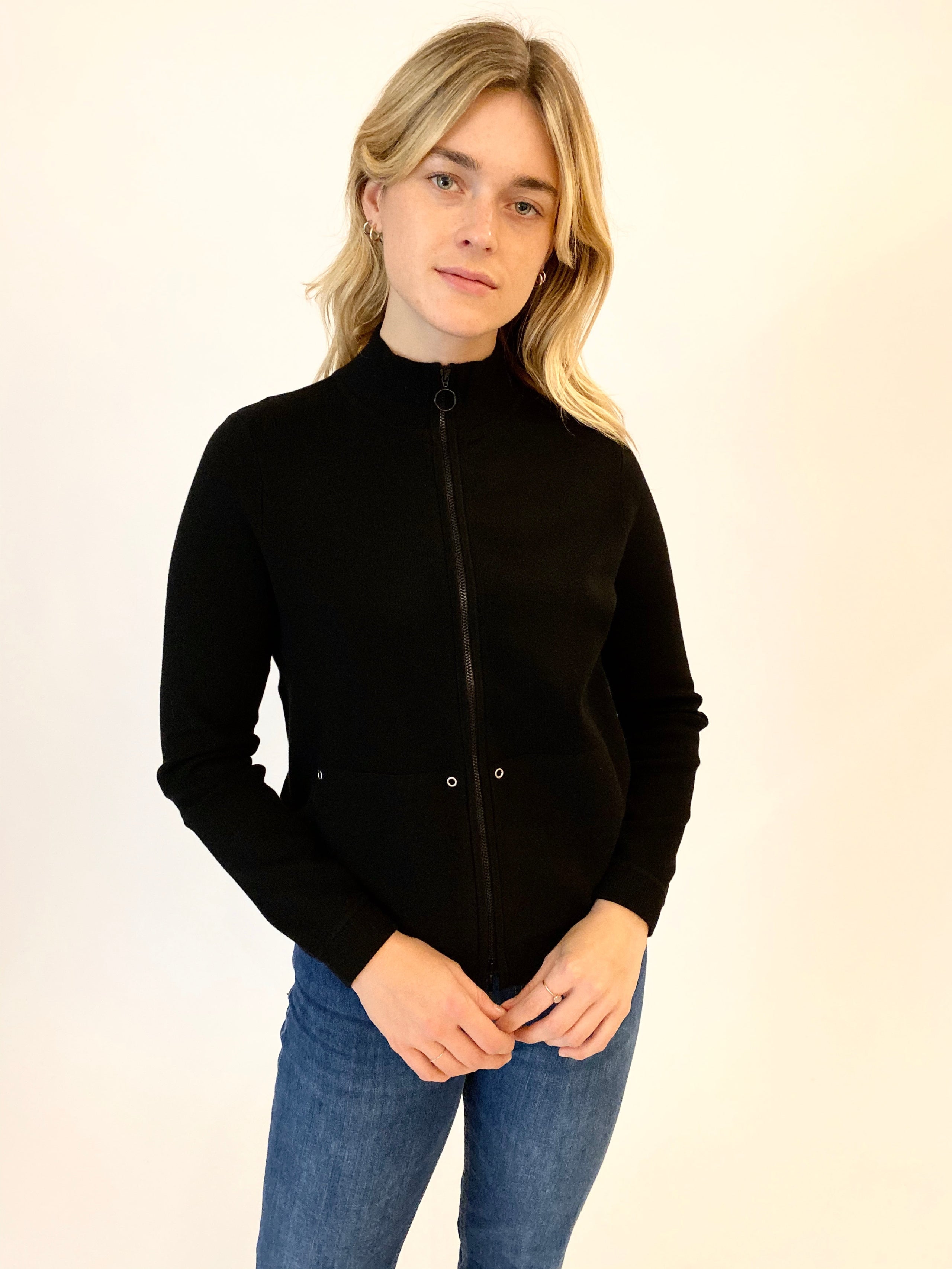 Pima Cotton Half Milano Zip Jacket #183314