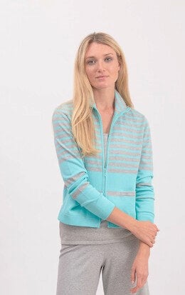 Pima Cotton Striped Jacket #194316