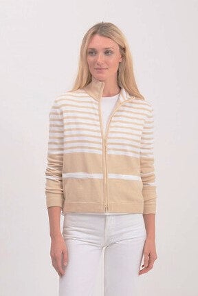 Pima Cotton Striped Jacket #194316