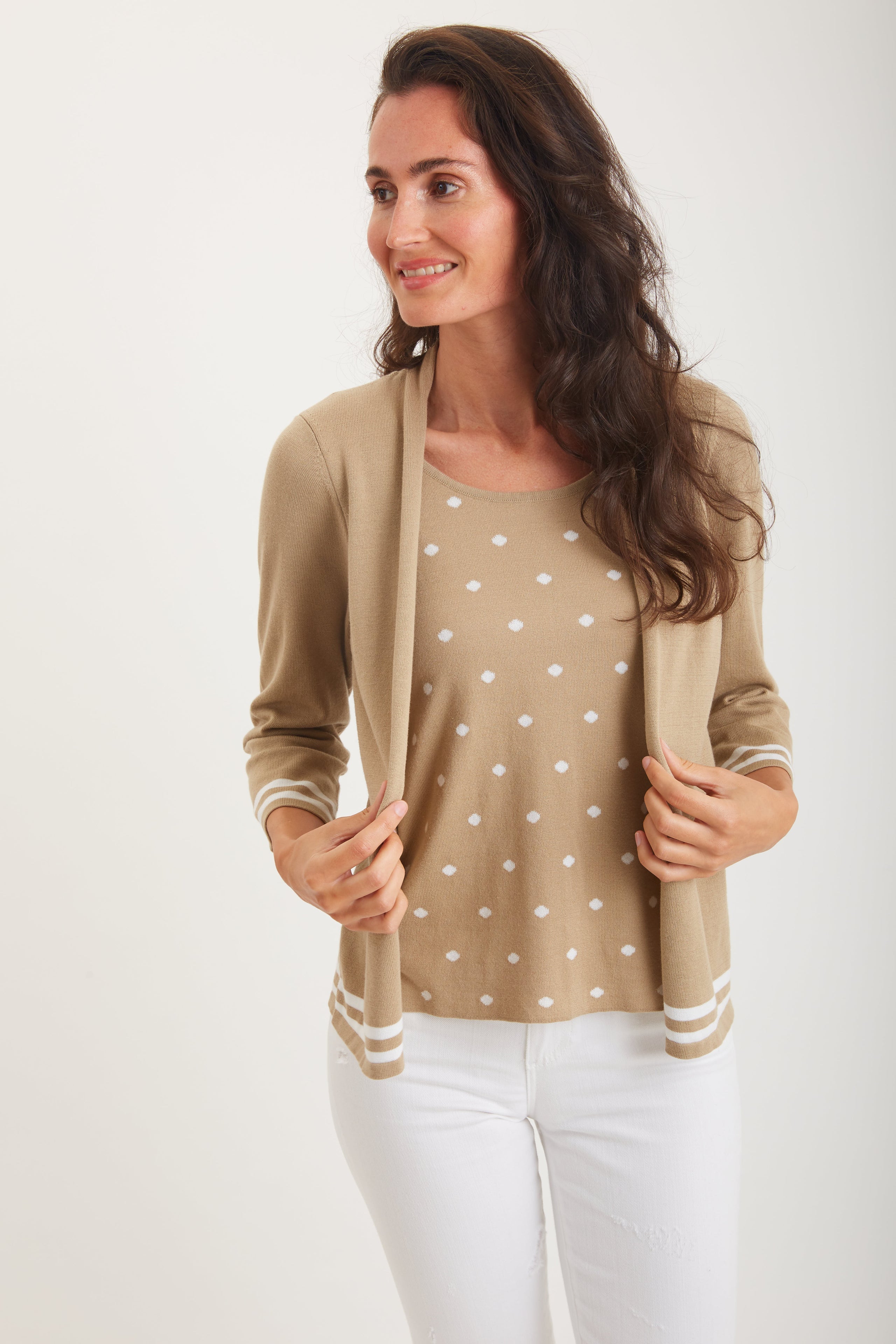 Cardigan w Attached Shell #193316