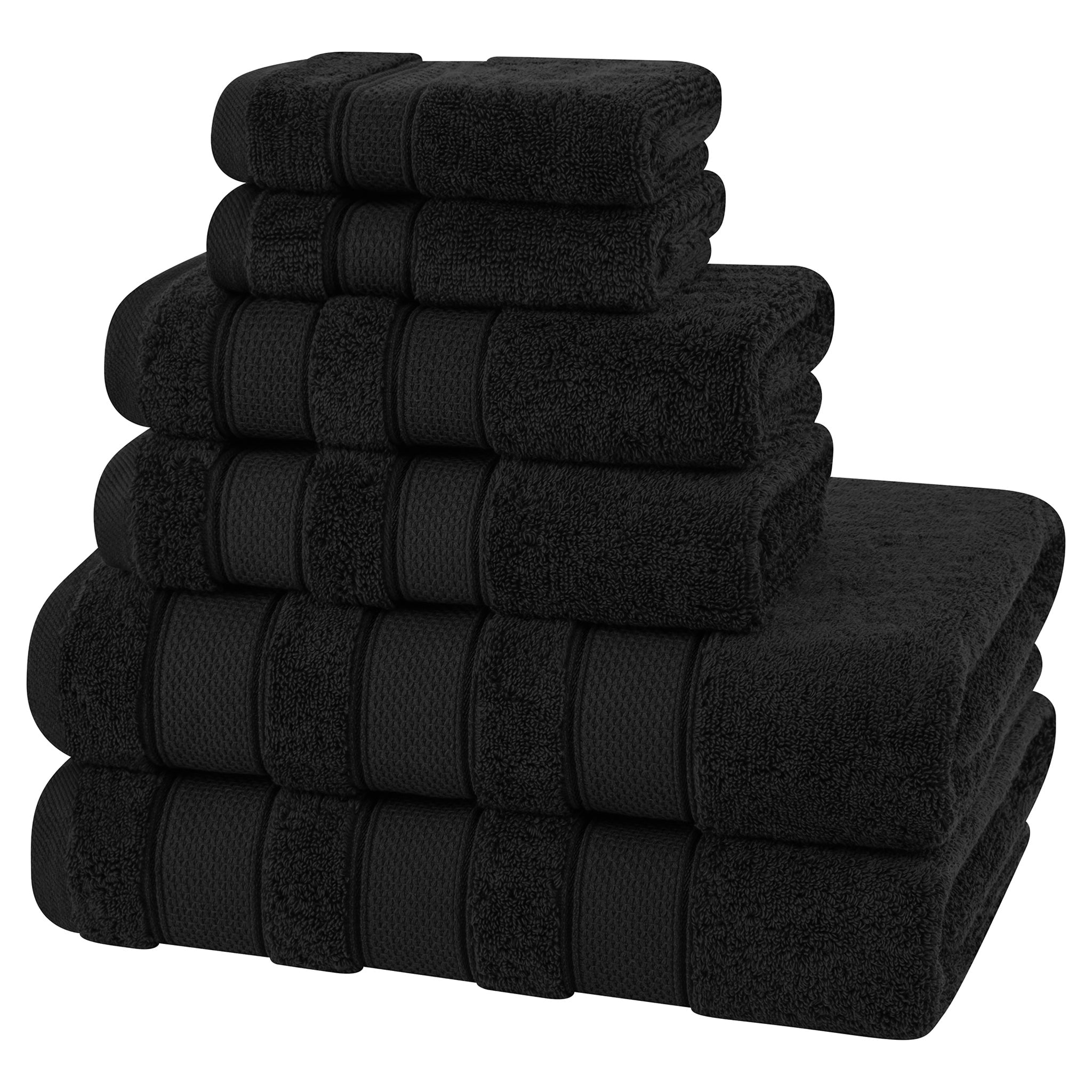 Salem 6 Piece 100% Cotton Luxury Bath Towel Set - Overture Gifts
