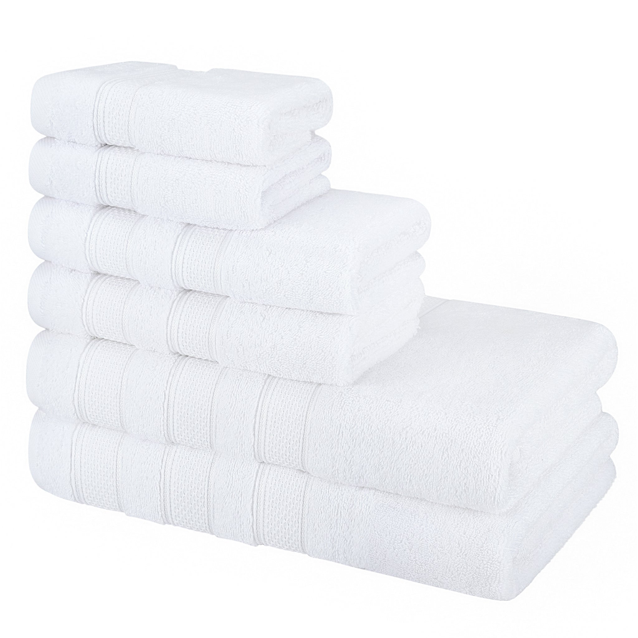 Salem 6 Piece 100% Cotton Luxury Bath Towel Set - Overture Gifts