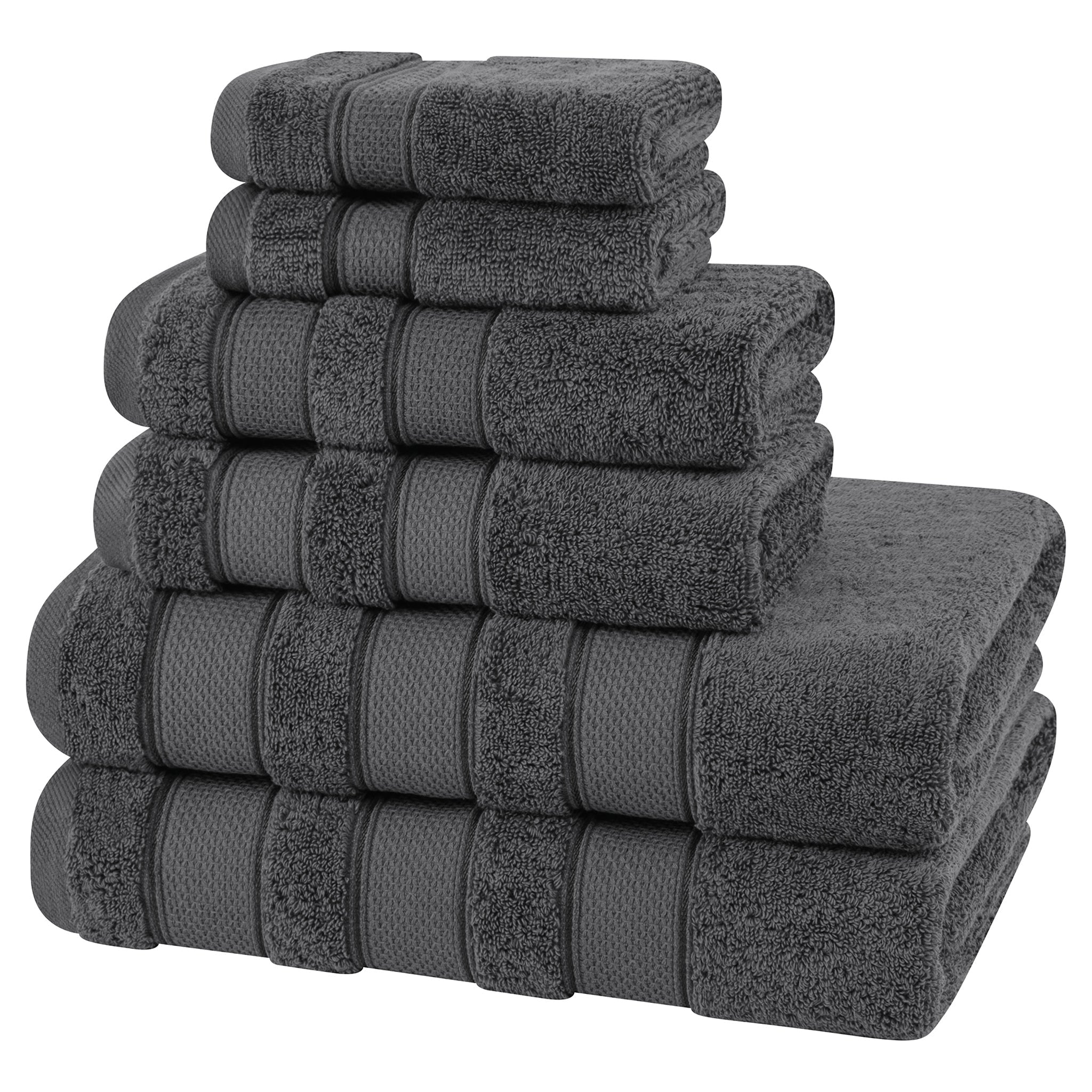 Salem 6 Piece 100% Cotton Luxury Bath Towel Set - Overture Gifts