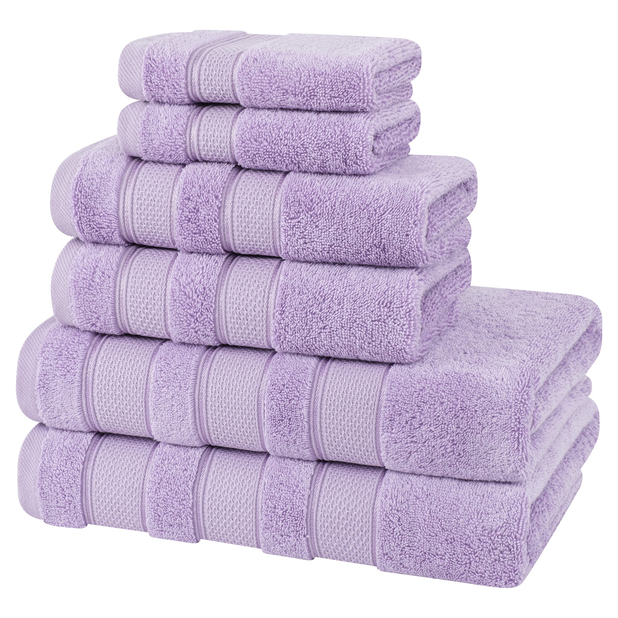 Salem 6 Piece 100% Cotton Luxury Bath Towel Set - Overture Gifts