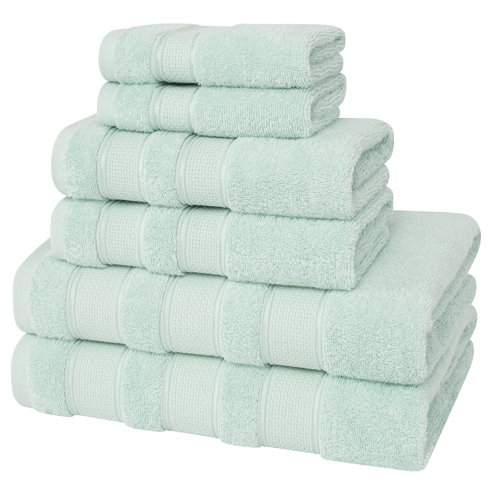 Salem 6 Piece 100% Cotton Luxury Bath Towel Set - Overture Gifts