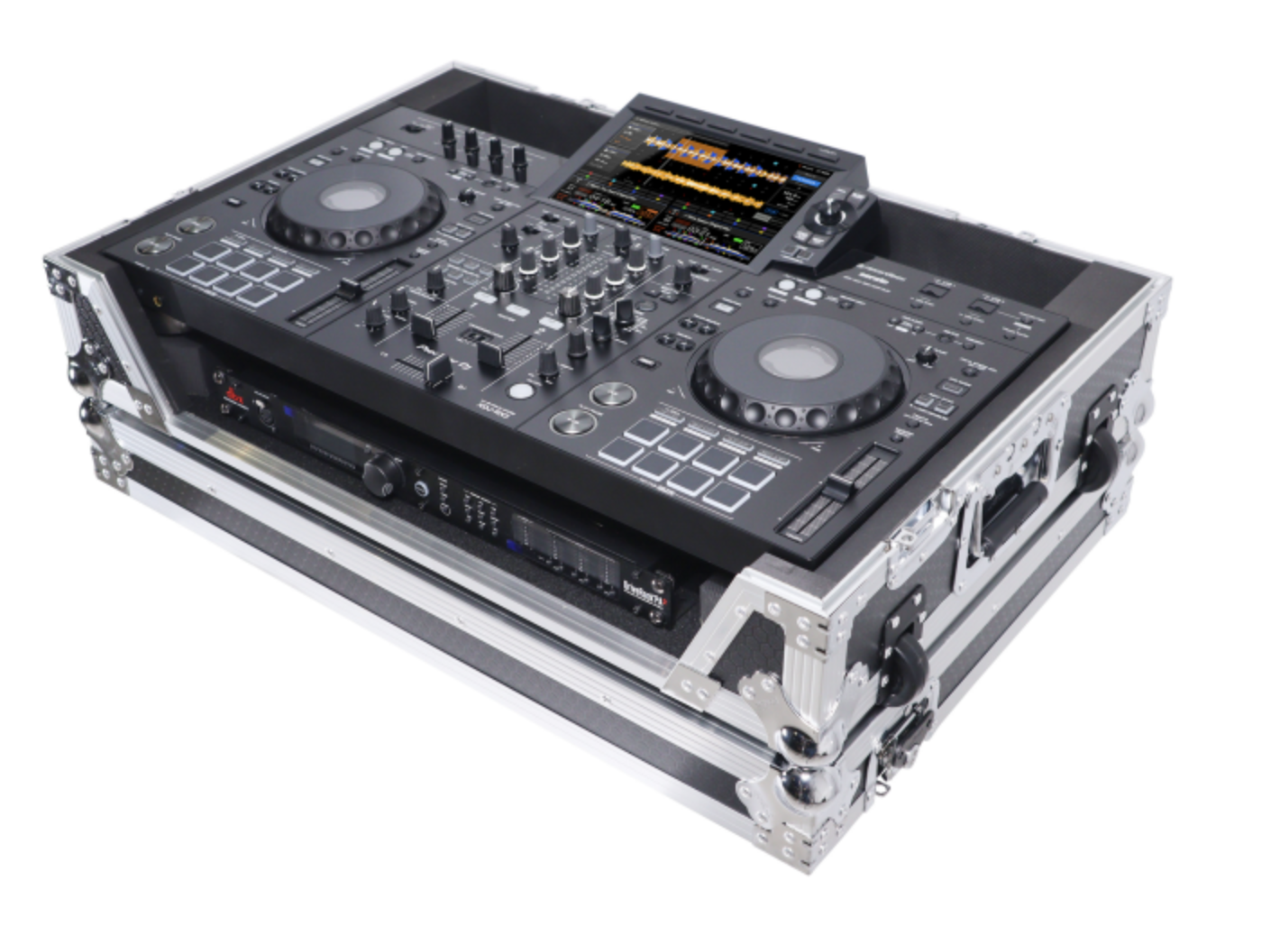 ProX XS-XDJRX3 W - ATA Flight Case For Pioneer DDJ-REV5 XDJ-RX3 DJ Controller with 1U Rack Space and Wheels