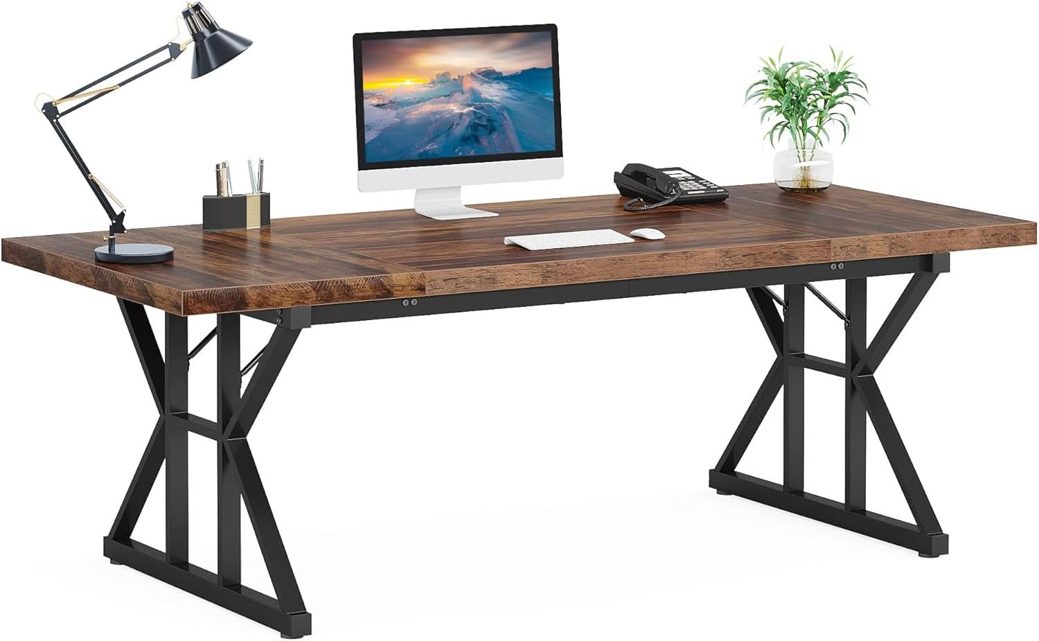 Seventy Inch Executive Desk For Office Workstation - Overture Gifts