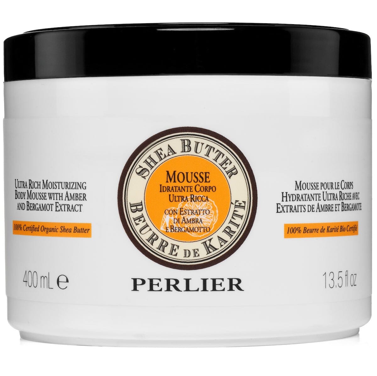 Shea Amber + Bergamot Body Mousse