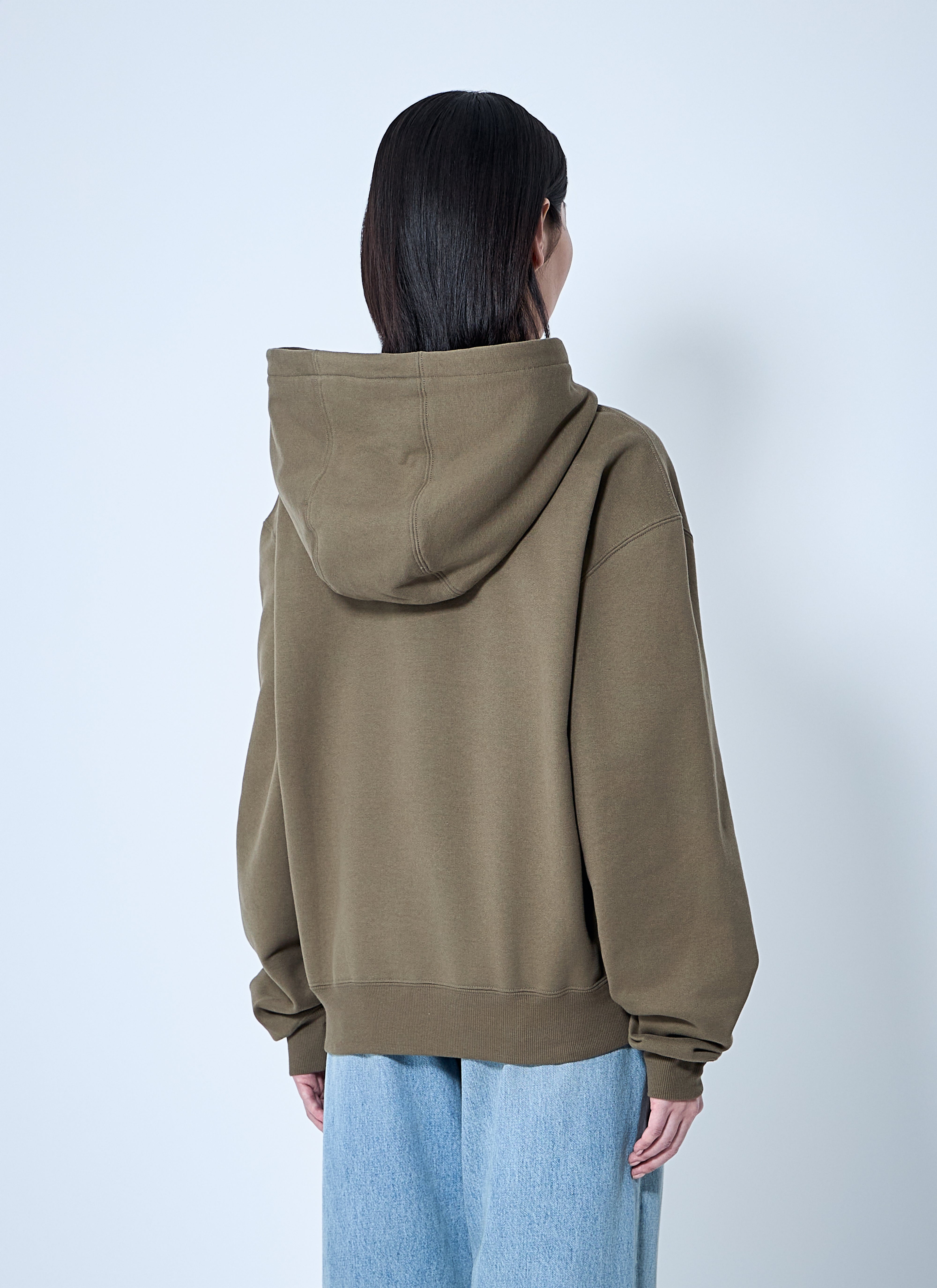 Saint Laurent Women Hooded Logo Motif Sweatshirt