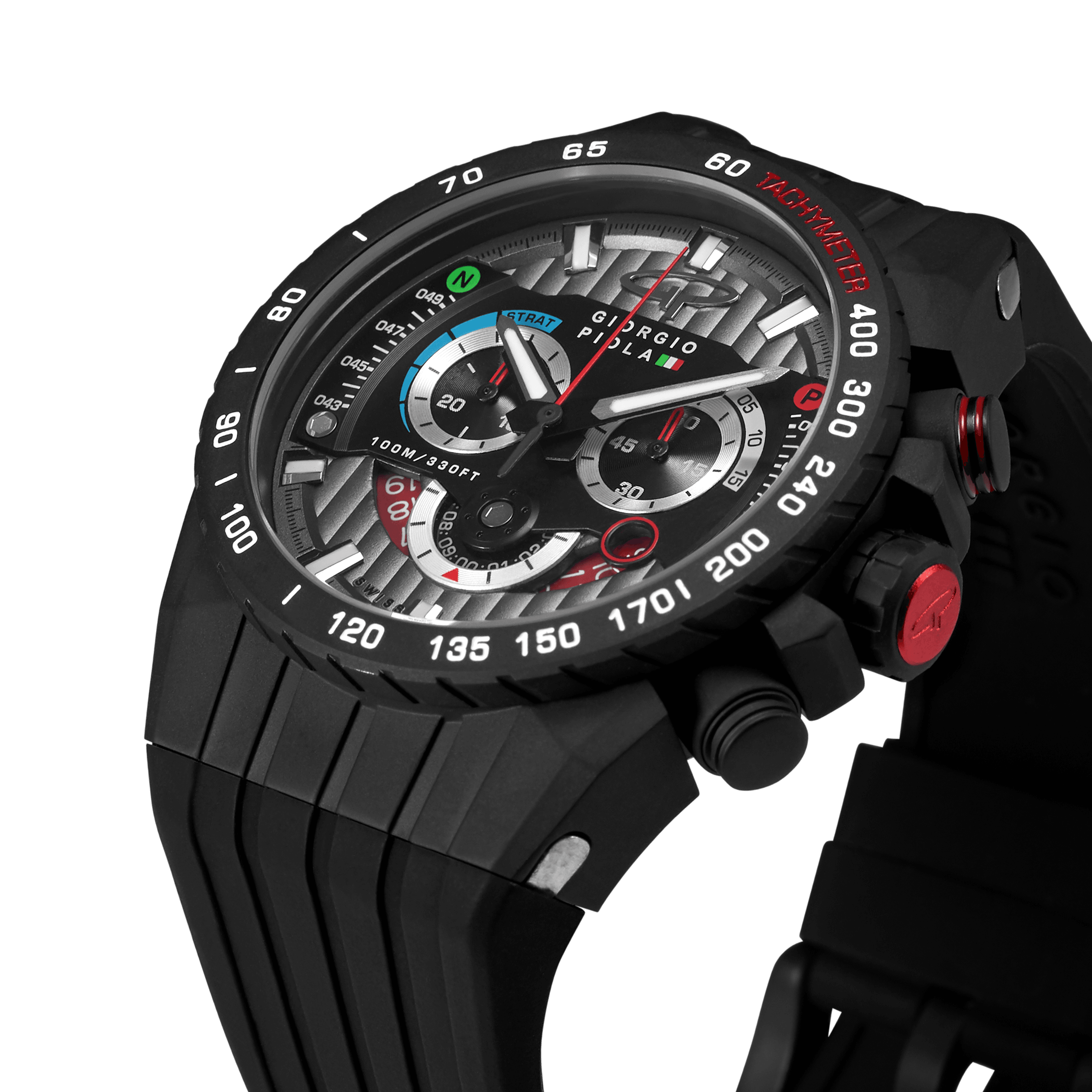 Speedtrap - Black Swiss Sport Chrono Watch