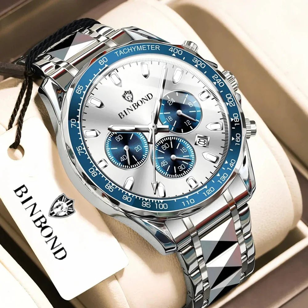 Sports New Men Chornograph Watch For Man Luxury Brand Fashion Quartz Wristwatches Gifts Mens Watches Automatic Digital Clock - Overture Gifts