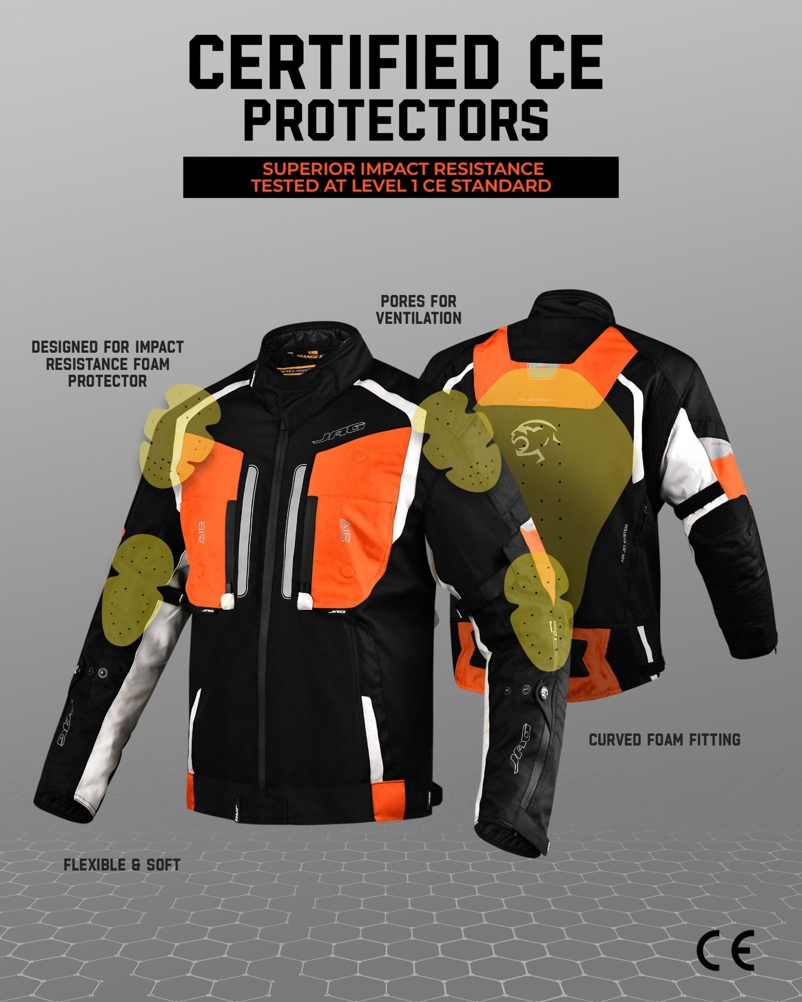 Storm Motorcycle Protective Jacket | Black | All Seasons Jacket - Overture Gifts