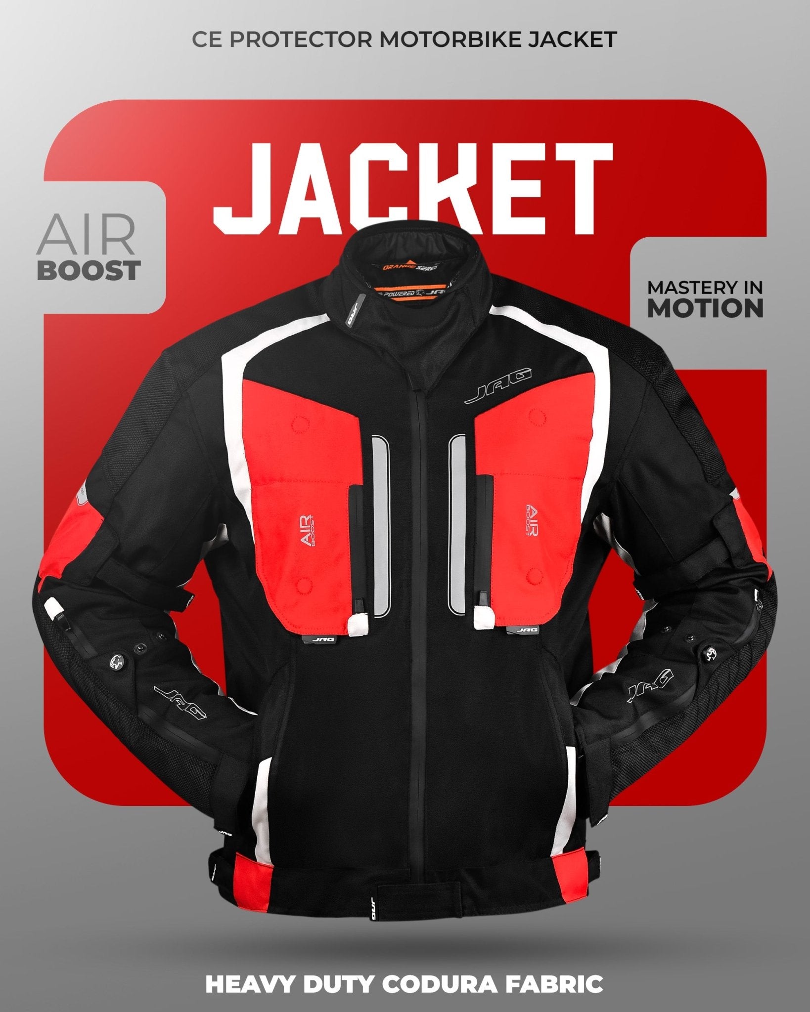 Storm Motorcycle Protective Jacket | Black | All Seasons Jacket - Overture Gifts