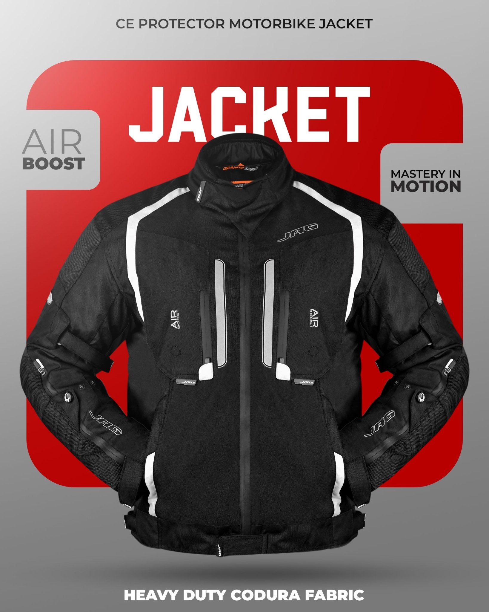 Storm Motorcycle Protective Jacket | Black | All Seasons Jacket - Overture Gifts