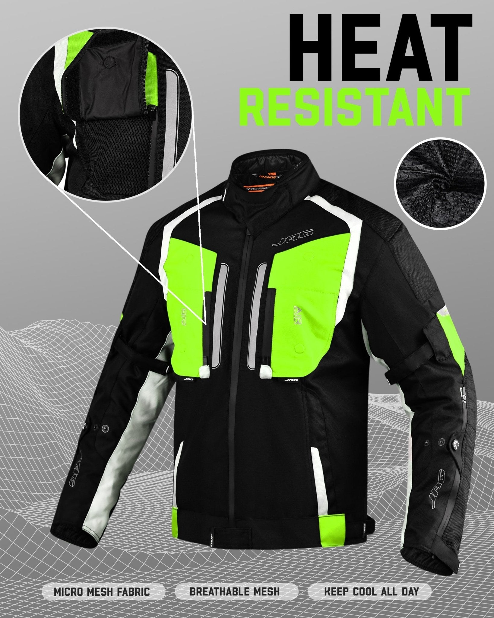 Storm Motorcycle Protective Jacket | Black | All Seasons Jacket - Overture Gifts