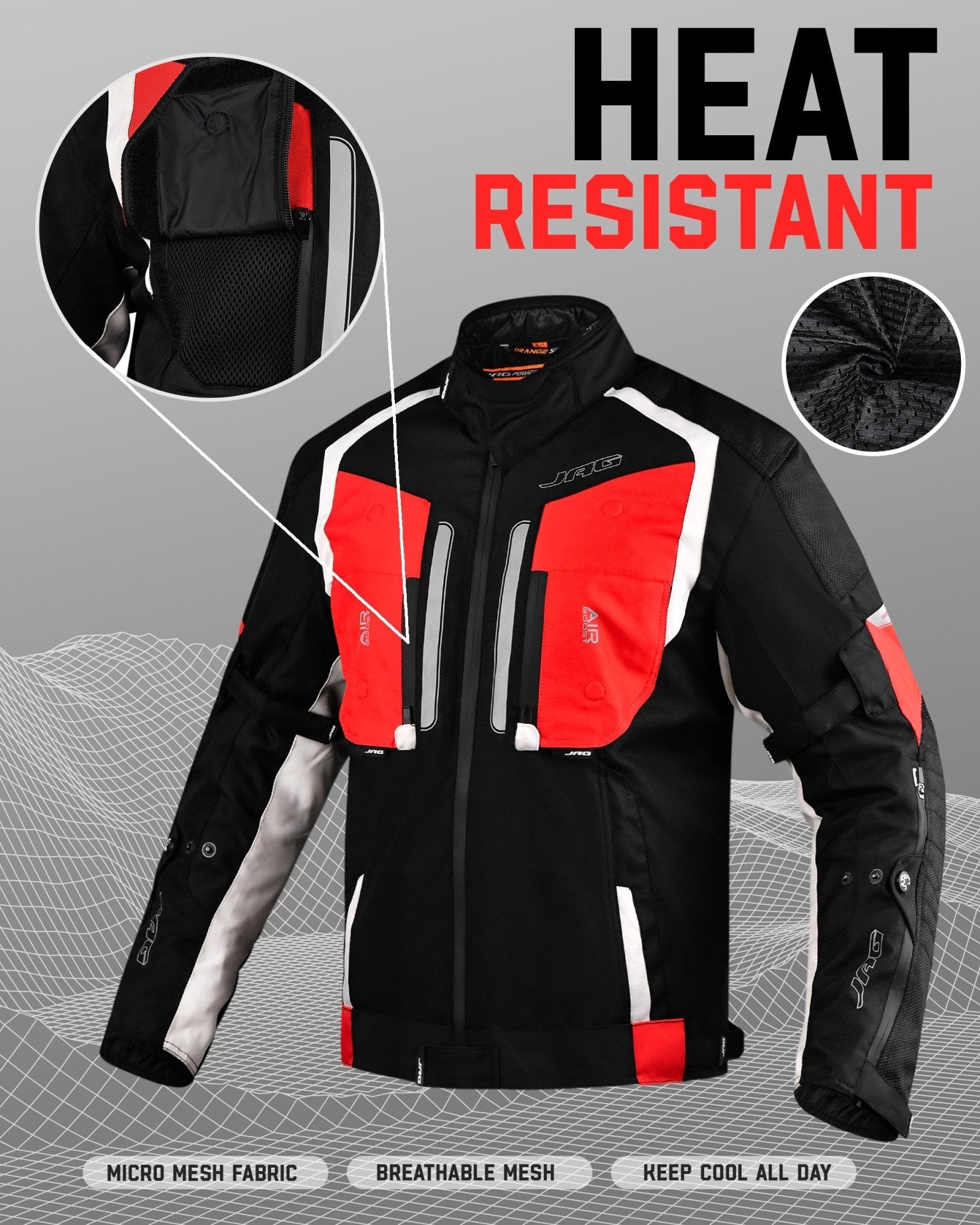 Storm Motorcycle Protective Jacket | Black | All Seasons Jacket - Overture Gifts