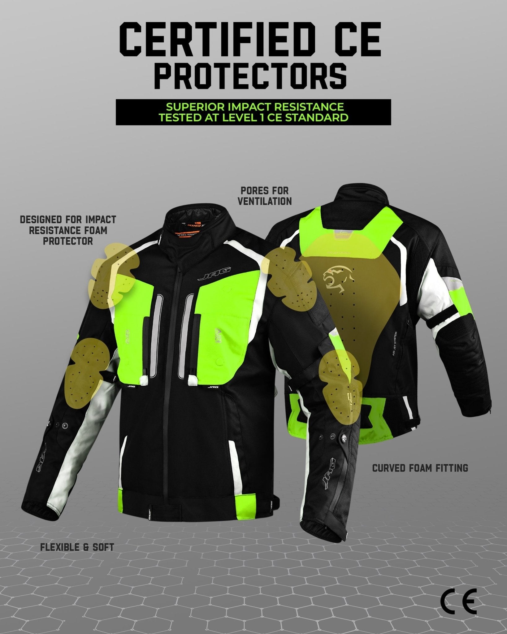 Storm Motorcycle Protective Jacket | Black | All Seasons Jacket - Overture Gifts