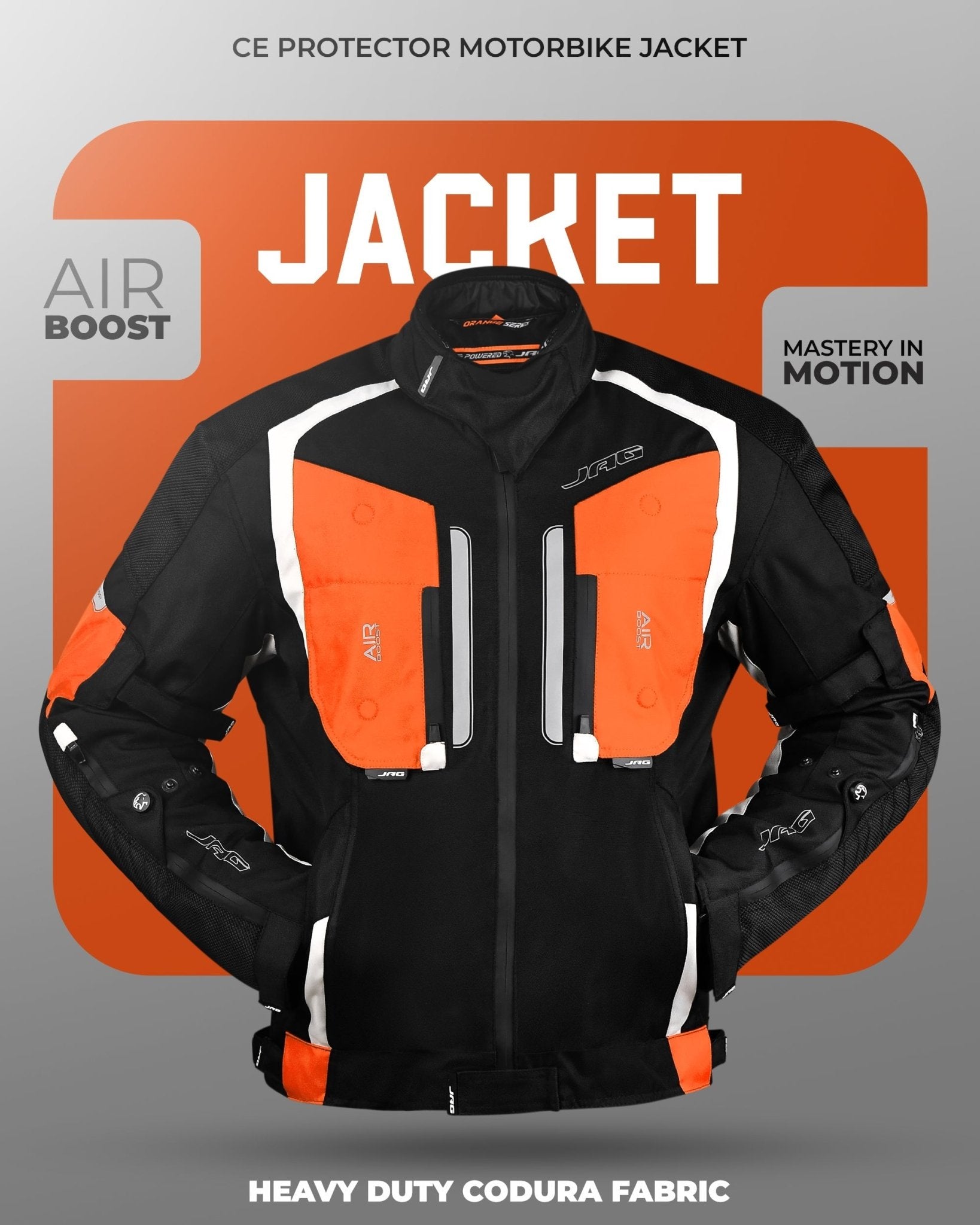 Storm Motorcycle Protective Jacket | Black | All Seasons Jacket - Overture Gifts