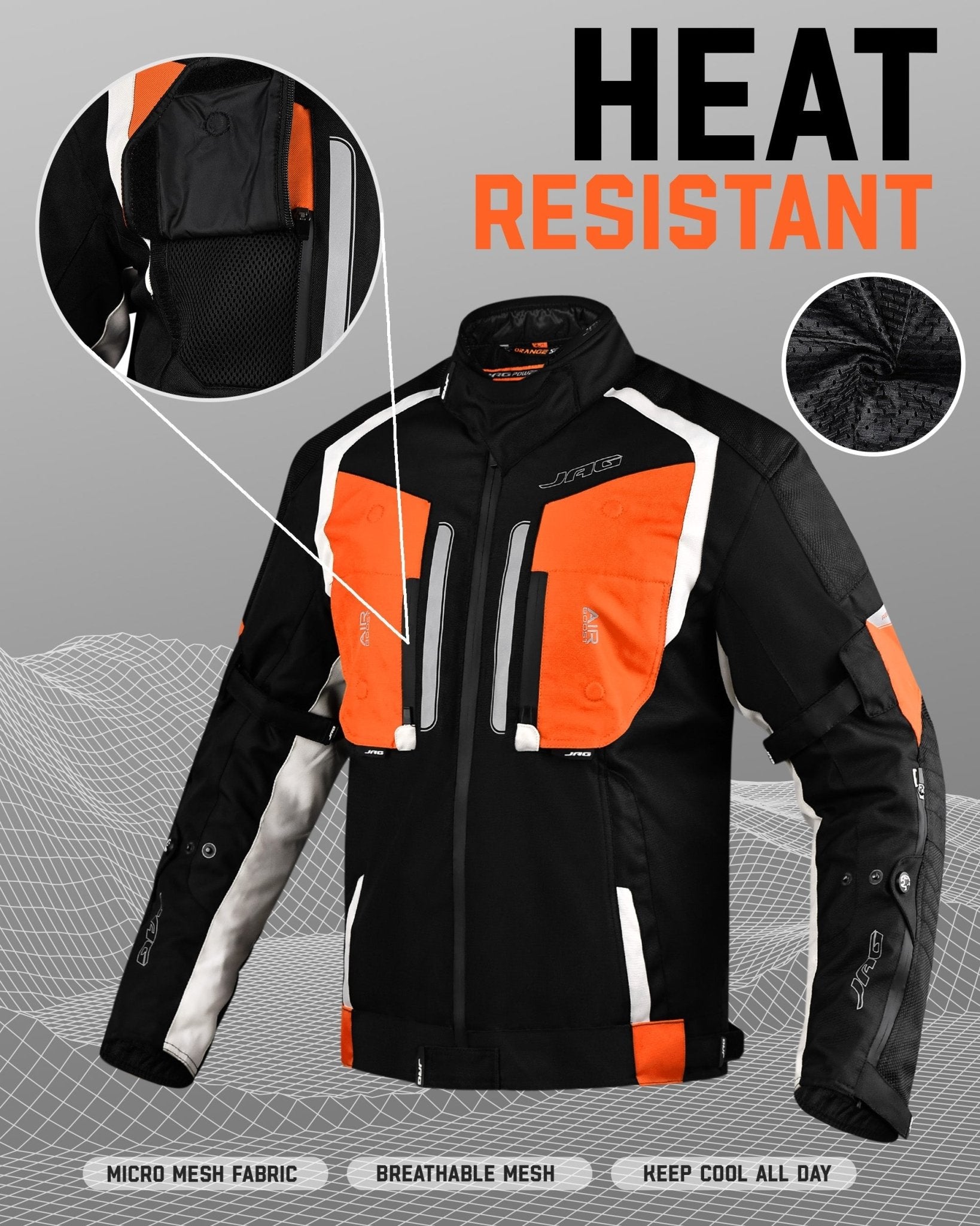 Storm Motorcycle Protective Jacket | Black | All Seasons Jacket - Overture Gifts