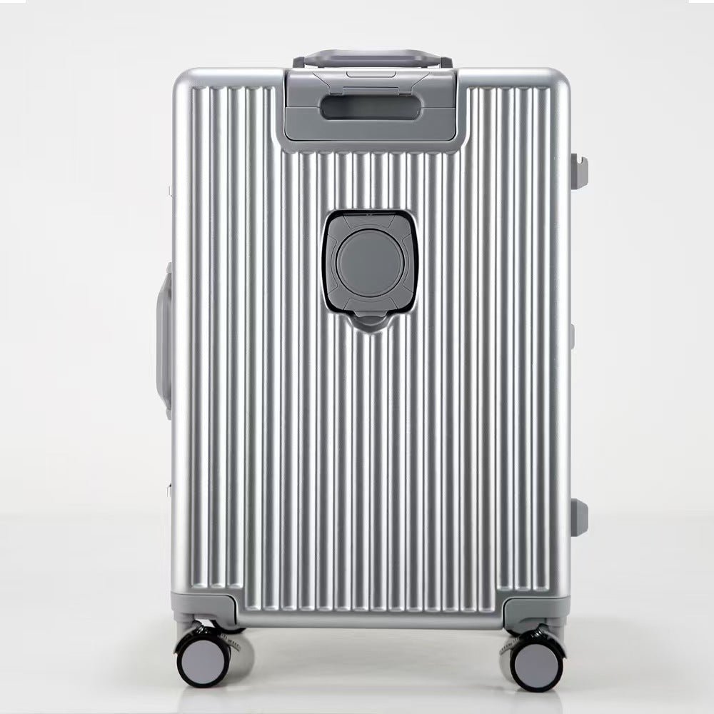 Suitcase Travel Luggage Trolley Front-Opening Large Capacity Aluminum Frame Carry-On Cabin Bag - Overture Gifts