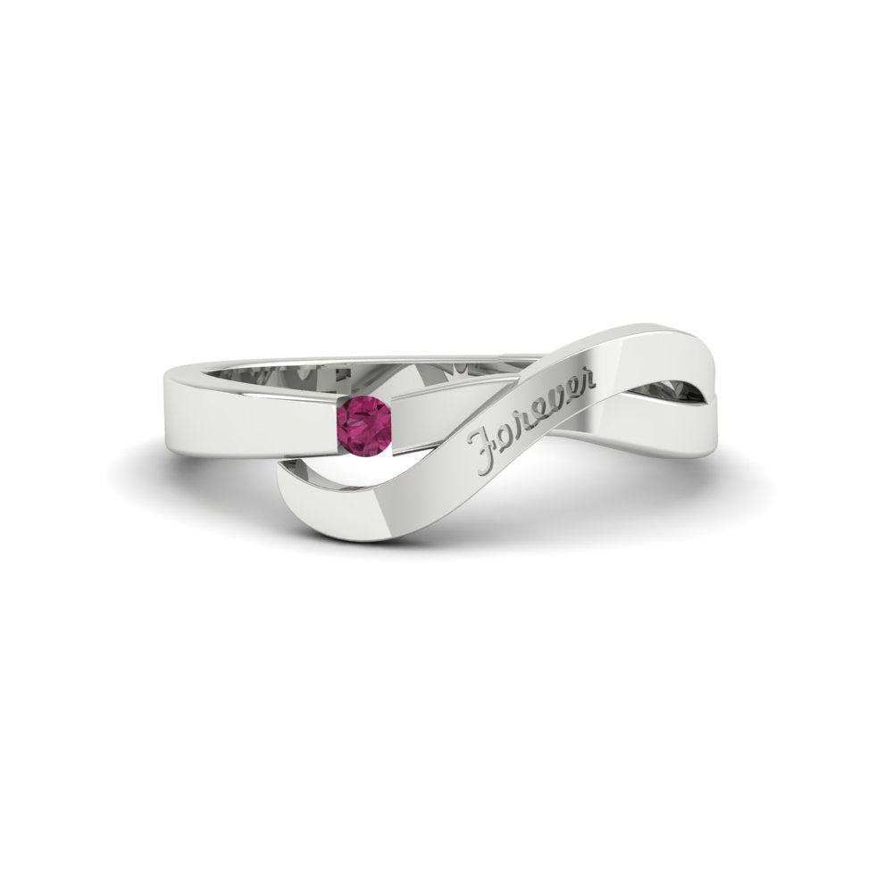 Swirl Love Mens Wedding Ring