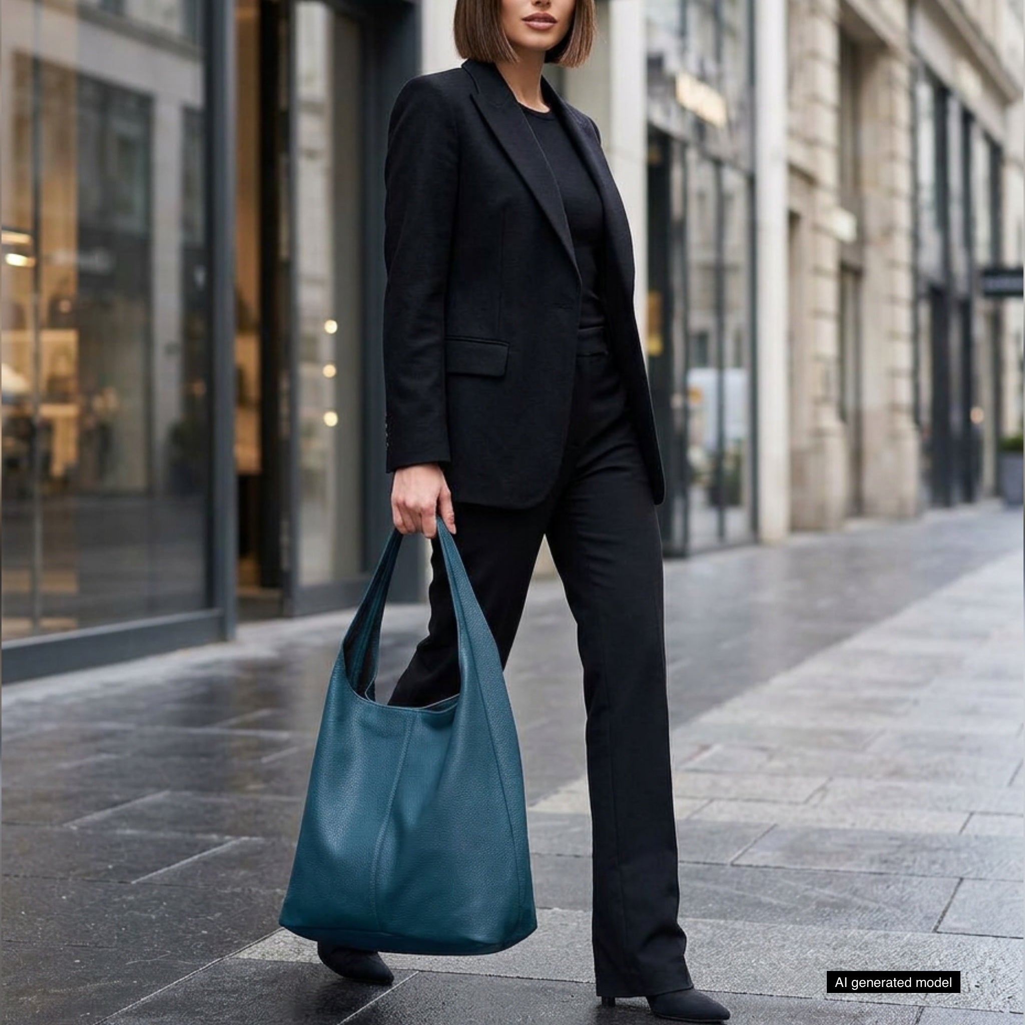 Italian Full-Grain Leather Hobo Bag | Siena