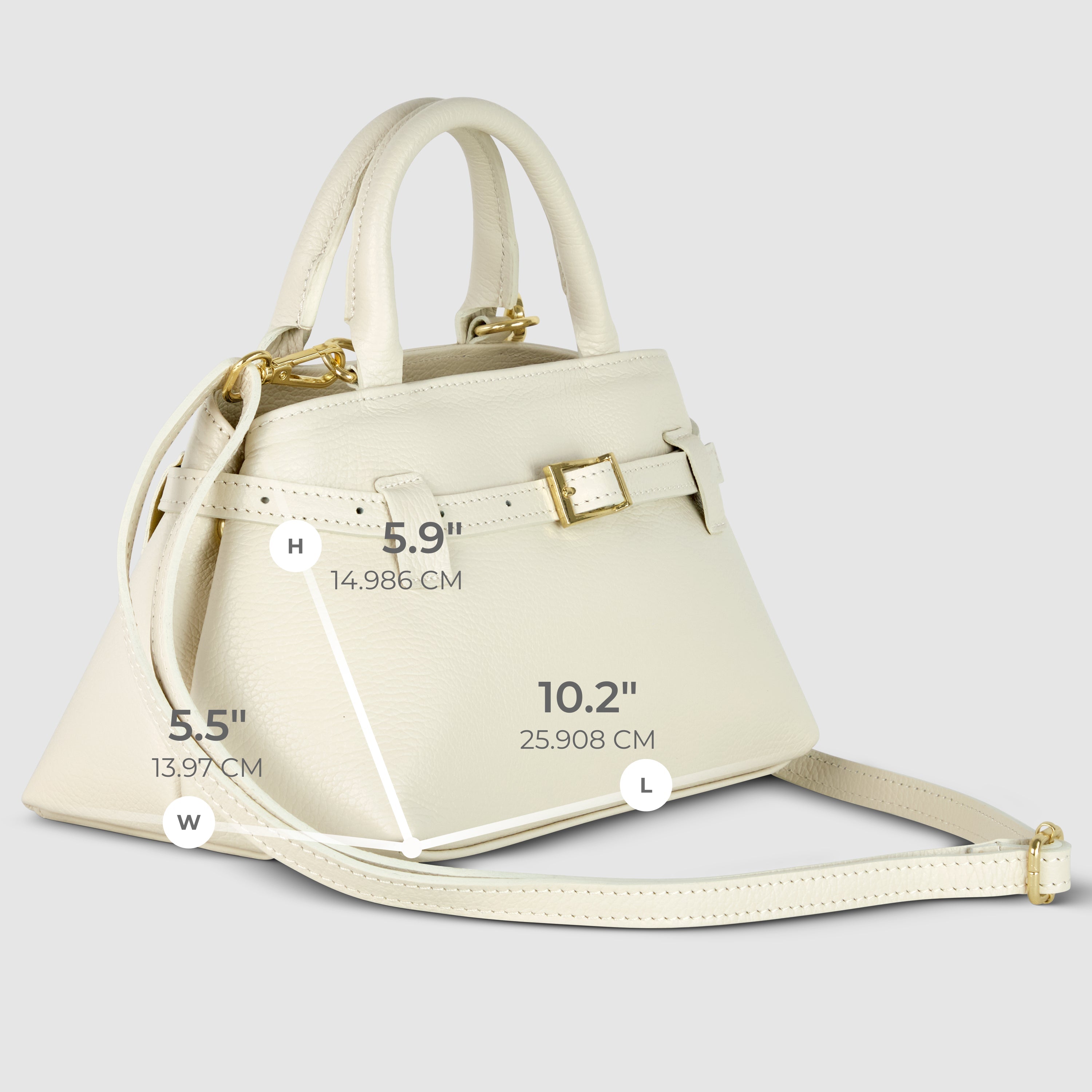 Italian Full-Grain Leather Top-Handle Bag | Cervia