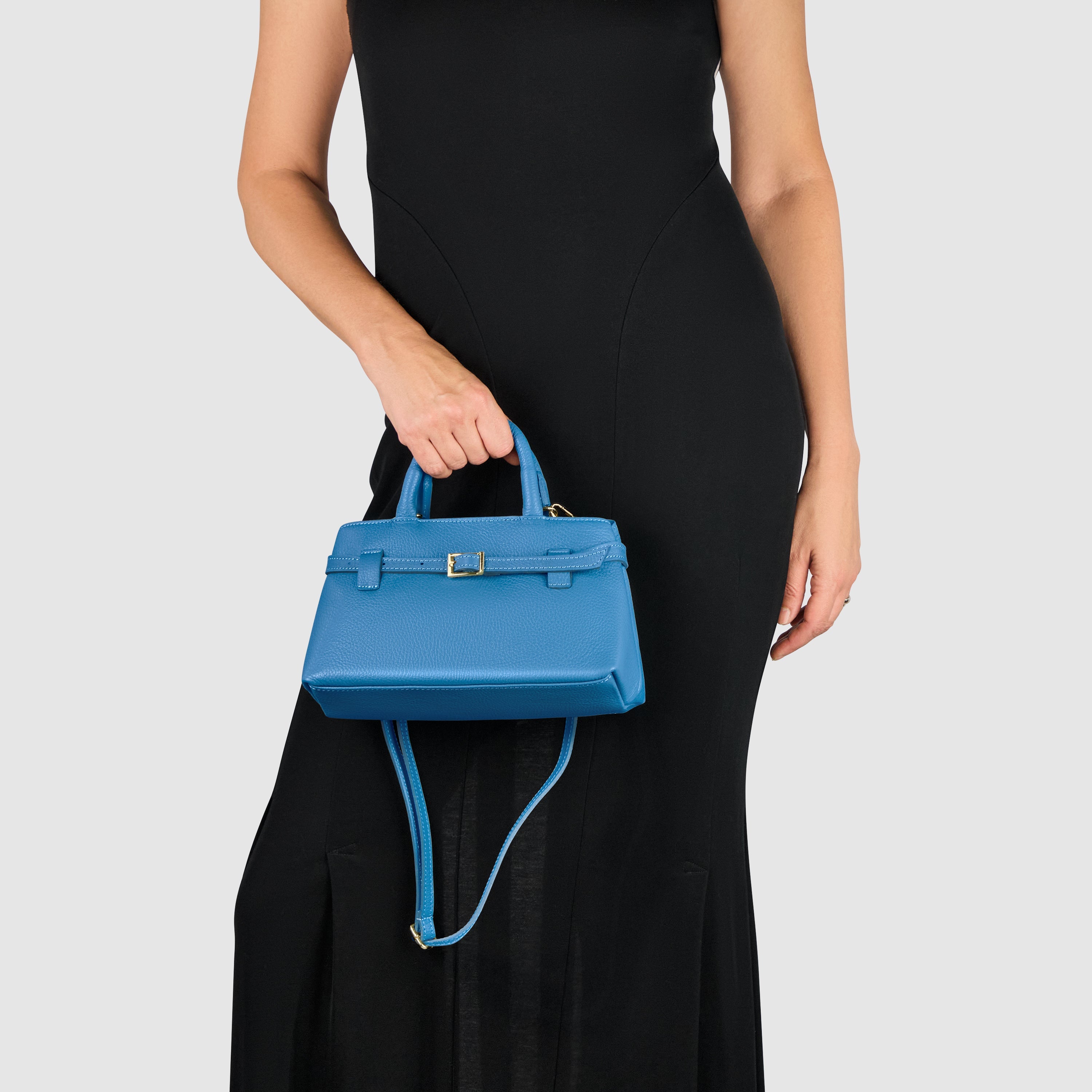 Italian Full-Grain Leather Top-Handle Bag | Cervia