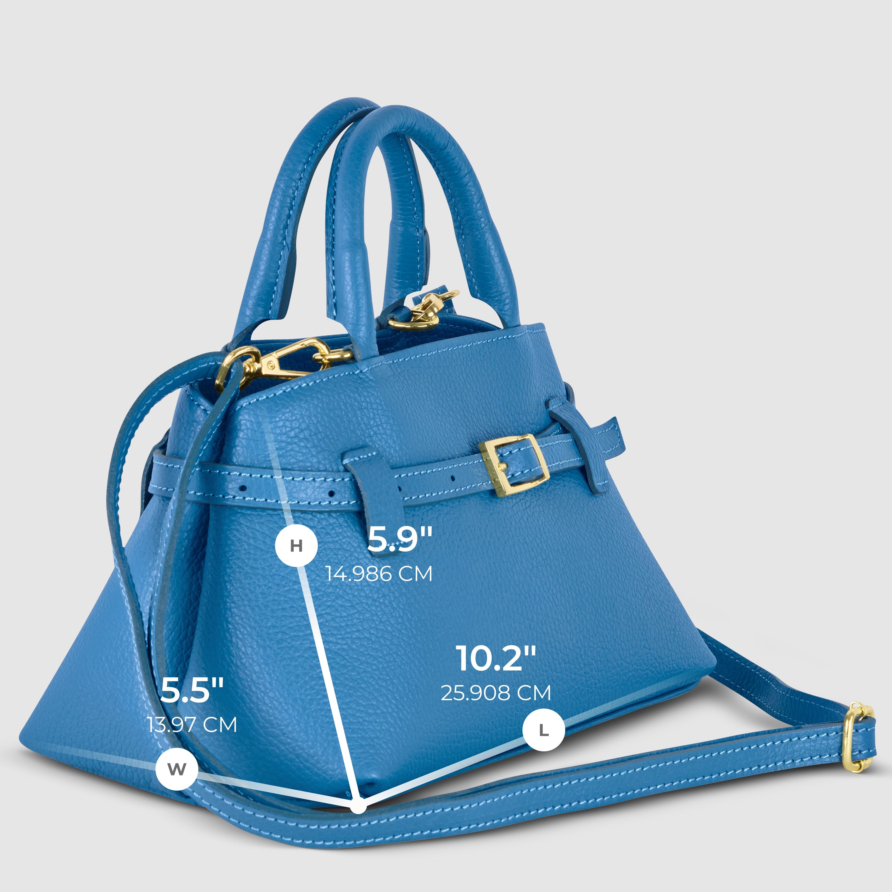 Italian Full-Grain Leather Top-Handle Bag | Cervia