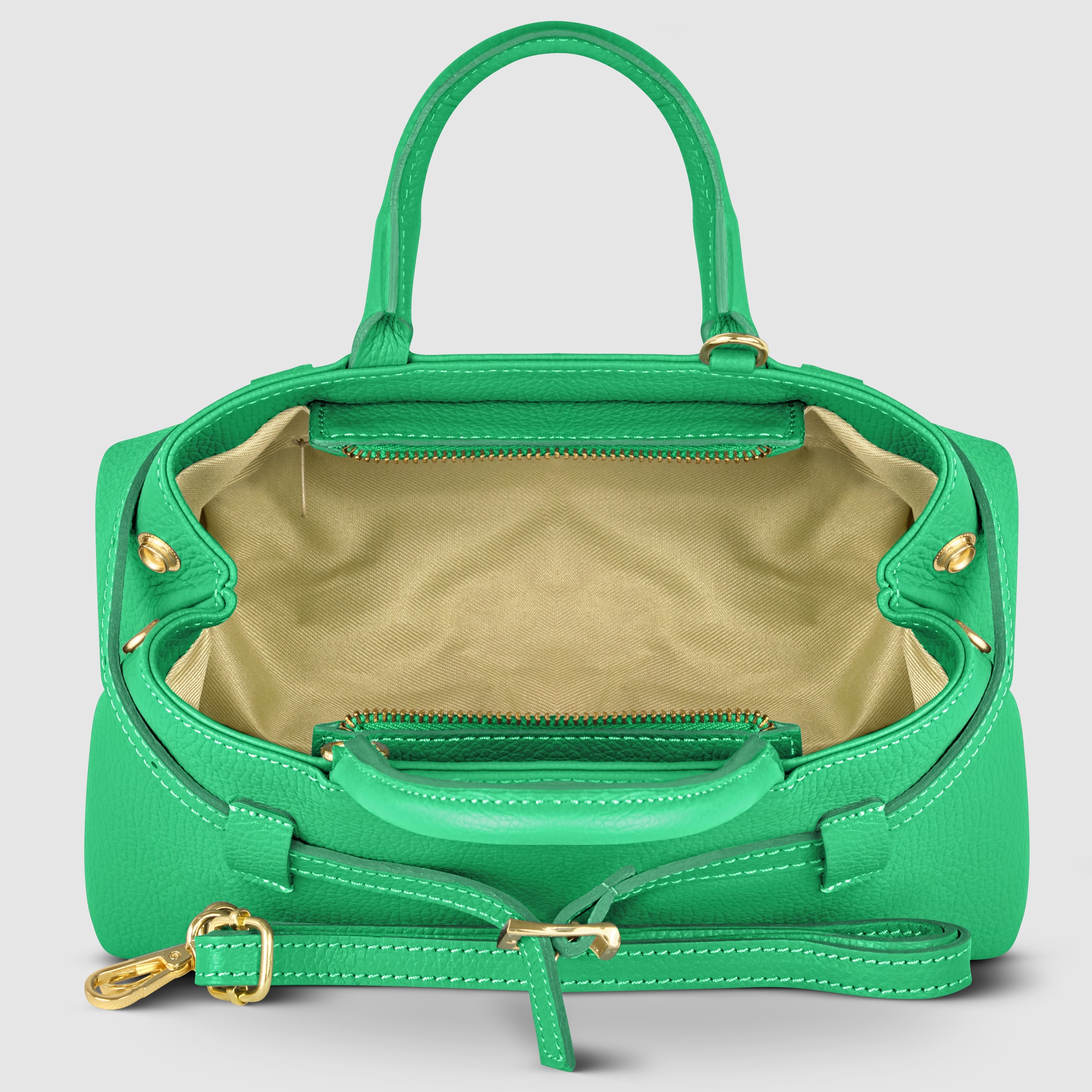 Italian Full-Grain Leather Top-Handle Bag | Cervia
