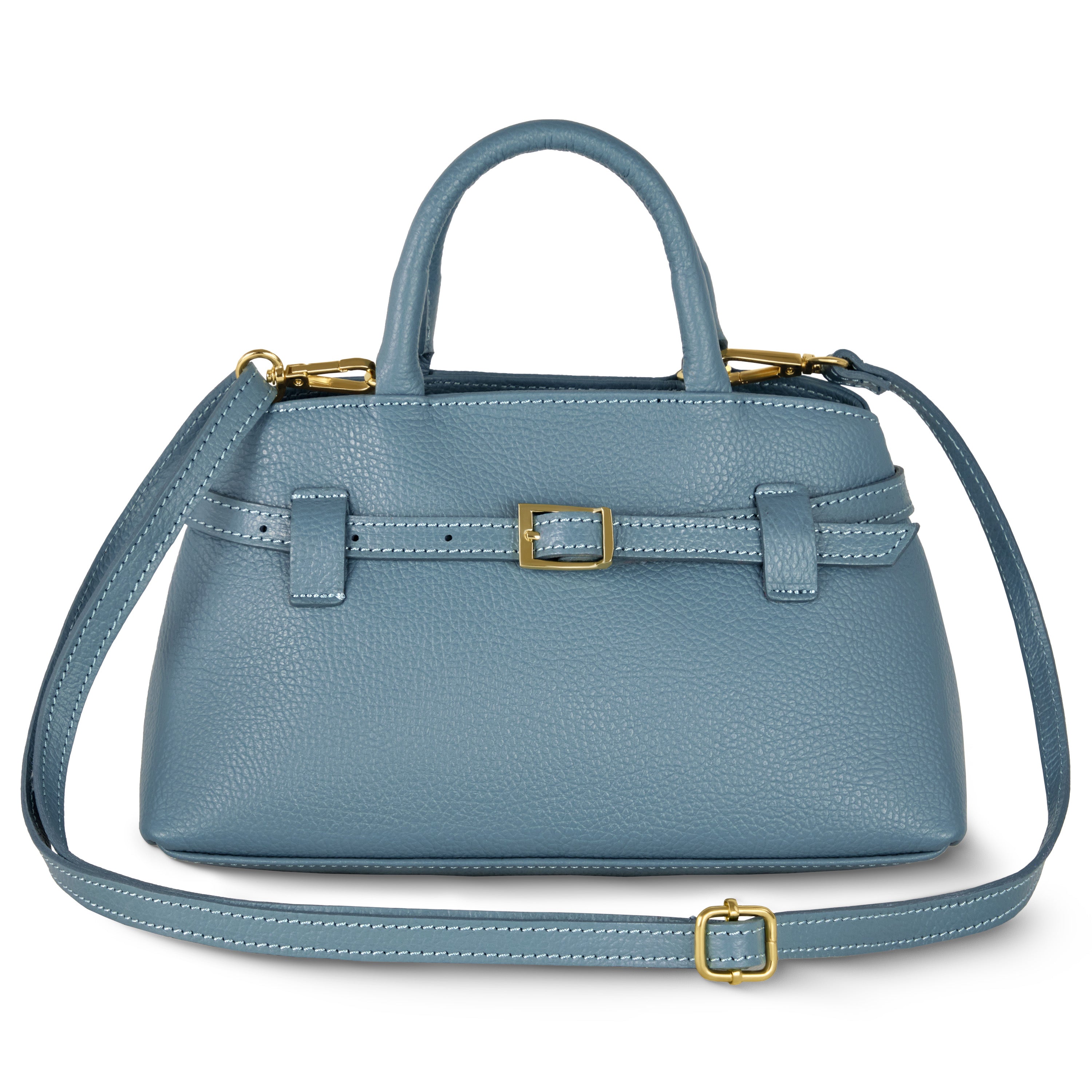 Italian Full-Grain Leather Top-Handle Bag | Cervia
