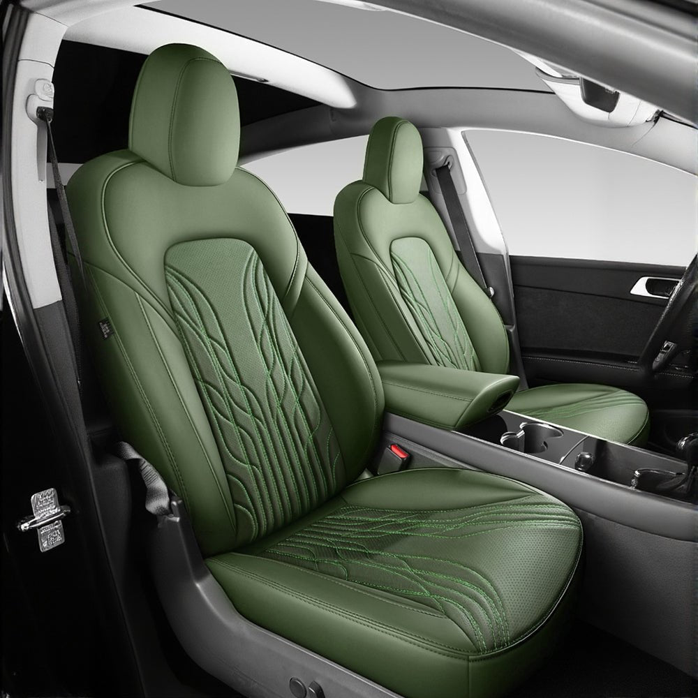 TESERY Nappa Leather Seat Covers for Model 3 Highland & Model Y Juniper