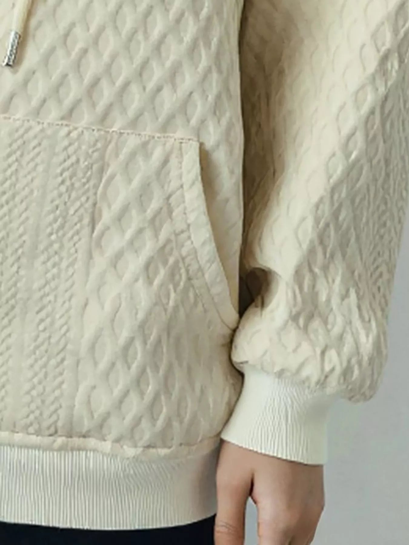 Textured Knit Zip-Up Hoodie - Overture Gifts