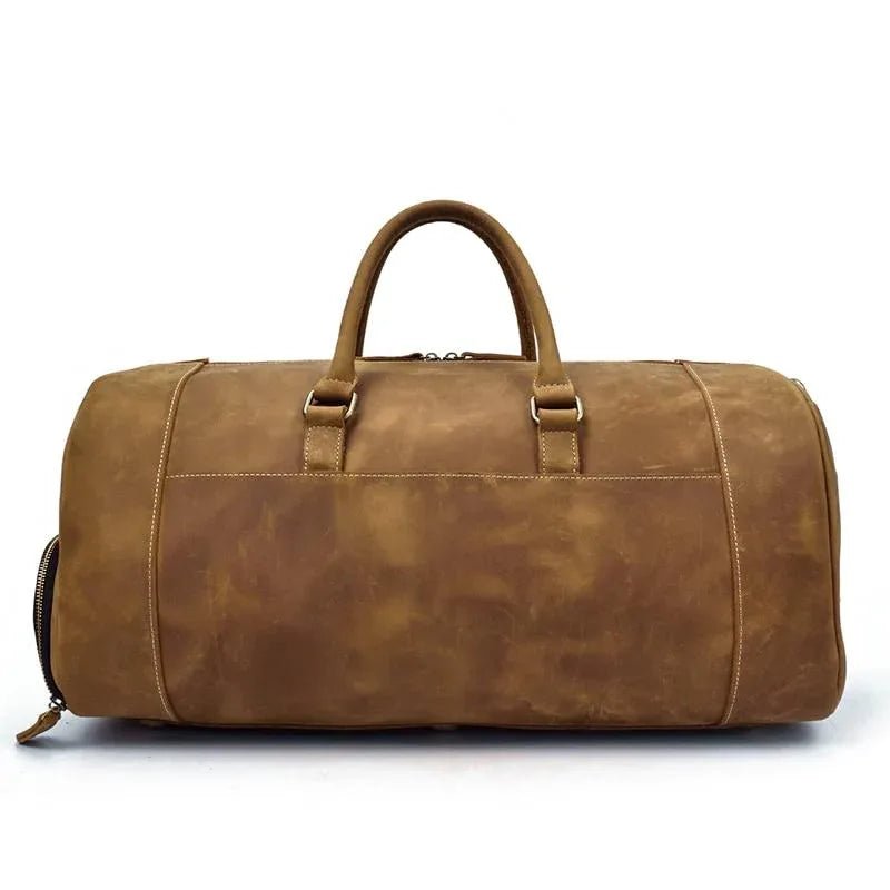 The Bard Weekender | Handmade Leather Duffle Bag - Overture Gifts