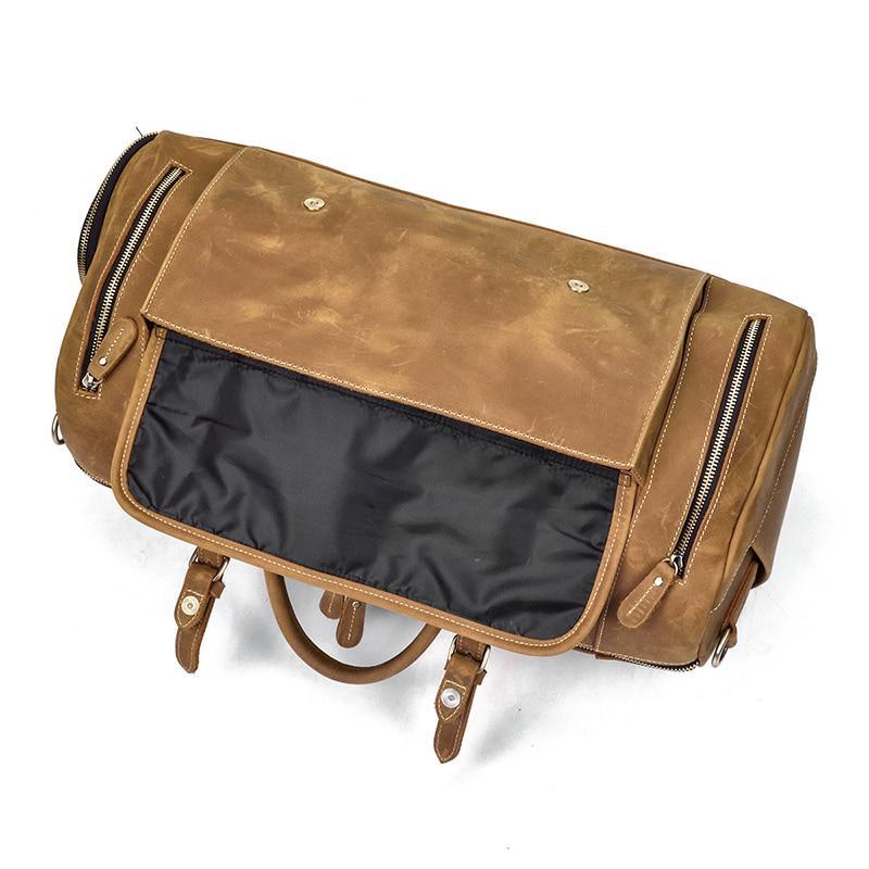The Bard Weekender | Handmade Leather Duffle Bag - Overture Gifts