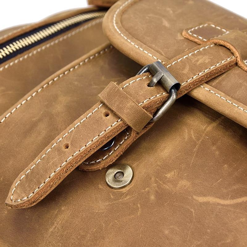 The Bard Weekender | Handmade Leather Duffle Bag - Overture Gifts