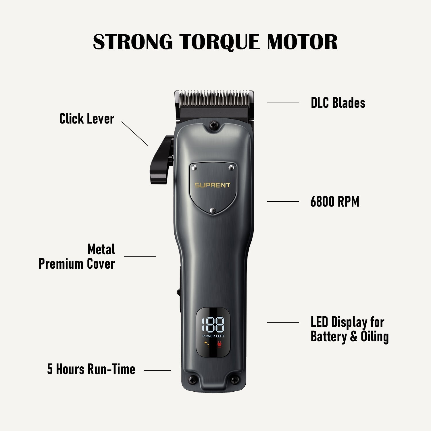 The Black Shield Clipper and Trimmer Set - HC236TX - Overture Gifts