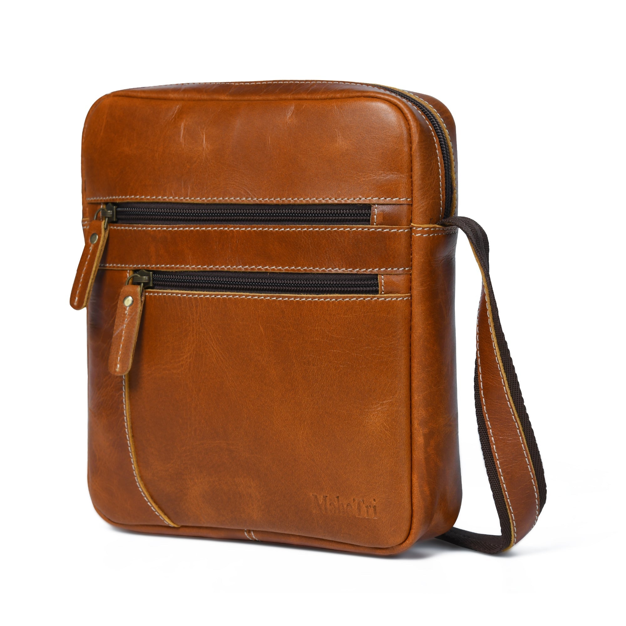 The Compact Messenger- Tan - Overture Gifts