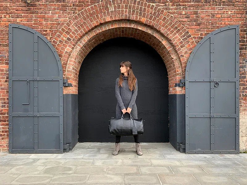 The Endre Weekender | Vintage Leather Duffle Bag - Overture Gifts