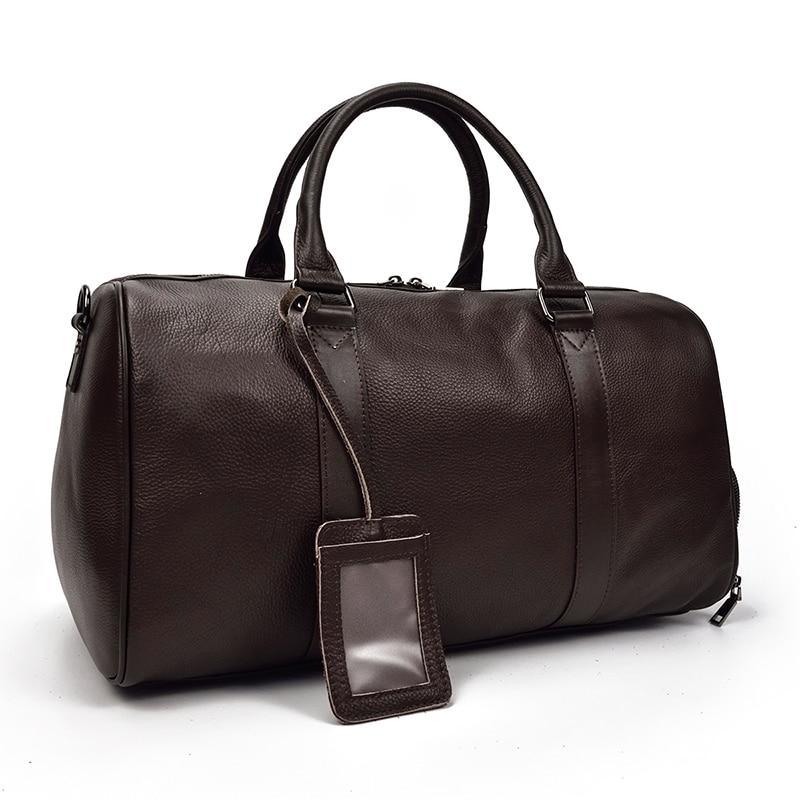 The Endre Weekender | Vintage Leather Duffle Bag - Overture Gifts