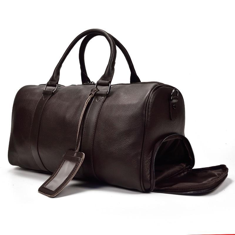 The Endre Weekender | Vintage Leather Duffle Bag - Overture Gifts