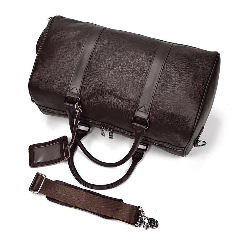 The Endre Weekender | Vintage Leather Duffle Bag - Overture Gifts