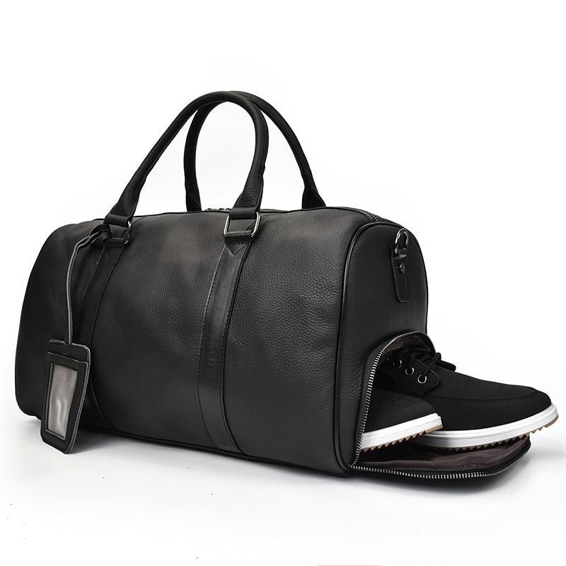 The Endre Weekender | Vintage Leather Duffle Bag - Overture Gifts