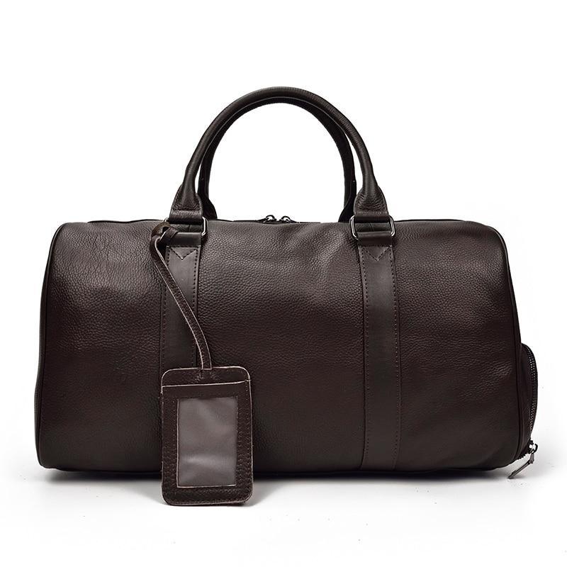 The Endre Weekender | Vintage Leather Duffle Bag - Overture Gifts