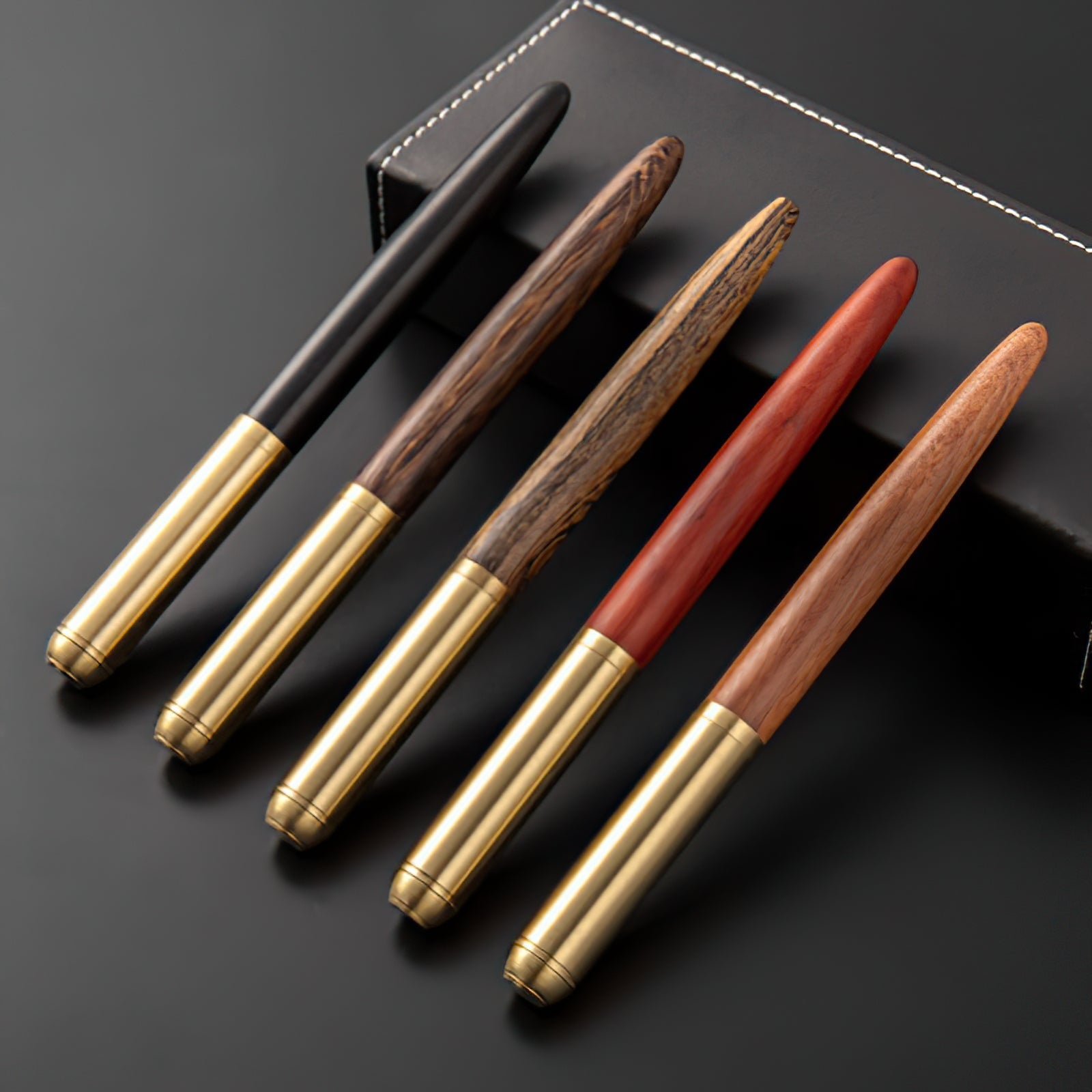 The Hemmingway | Handmade Wood and Brass Fountain Pen - Overture Gifts