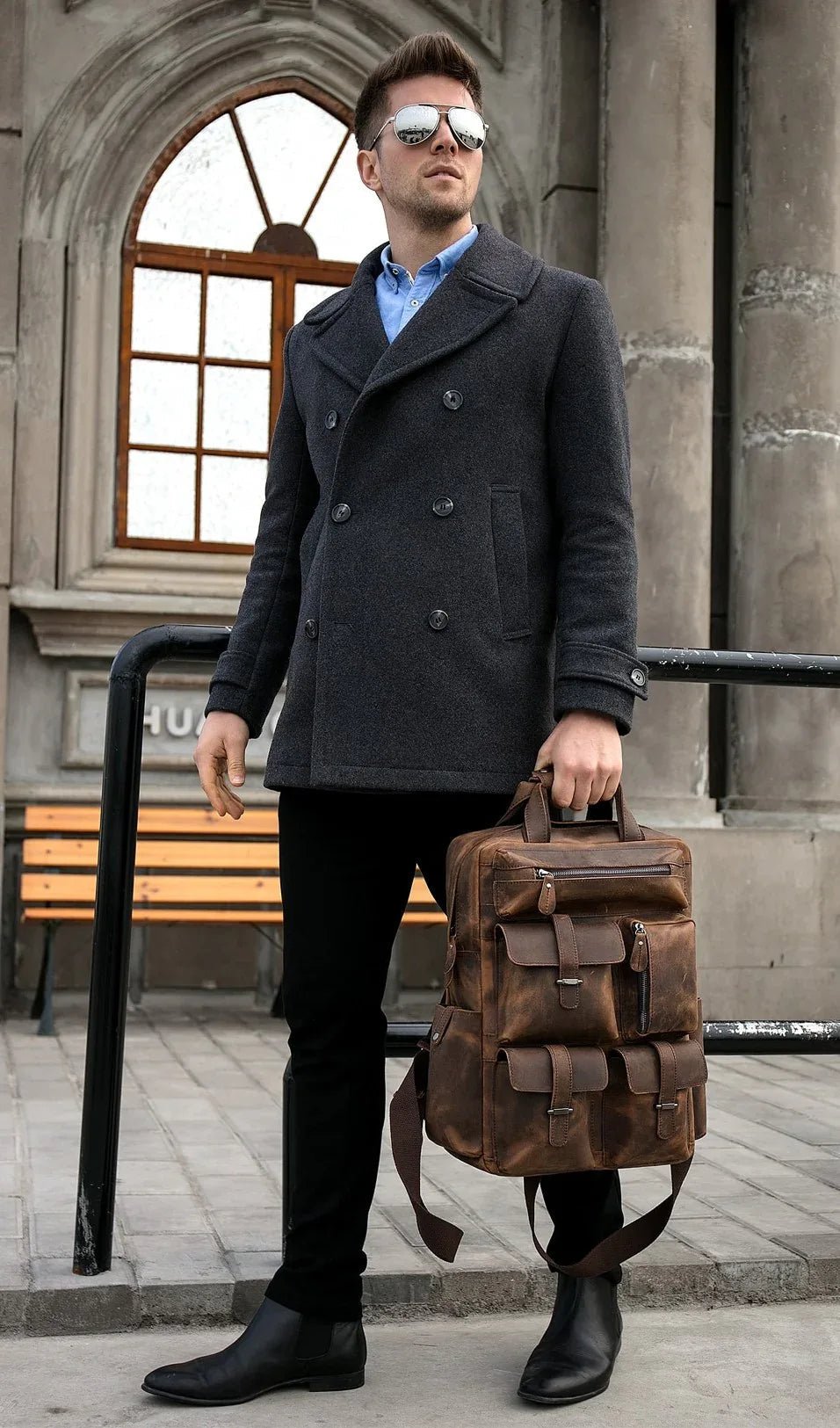 The Shelby Backpack | Handmade Genuine Leather Backpack - Overture Gifts