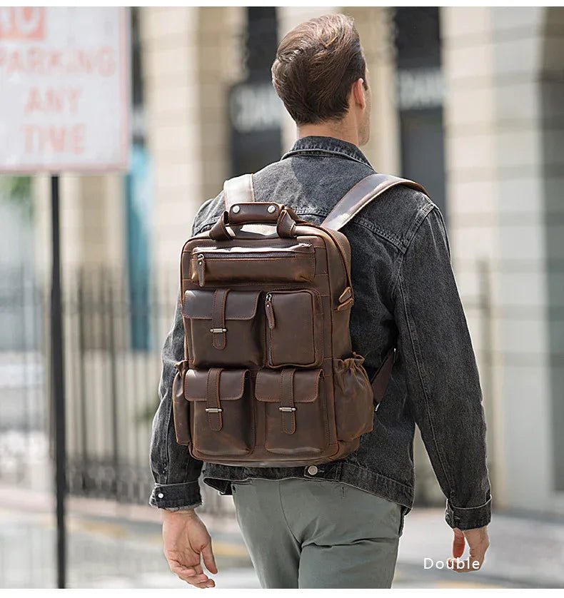 The Shelby Backpack | Handmade Genuine Leather Backpack - Overture Gifts