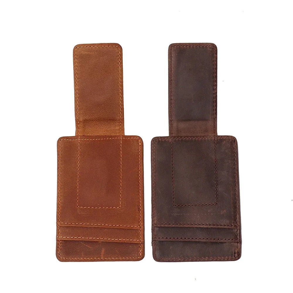 The Walden | Handmade Leather Front Pocket Wallet with Money Clip - Overture Gifts