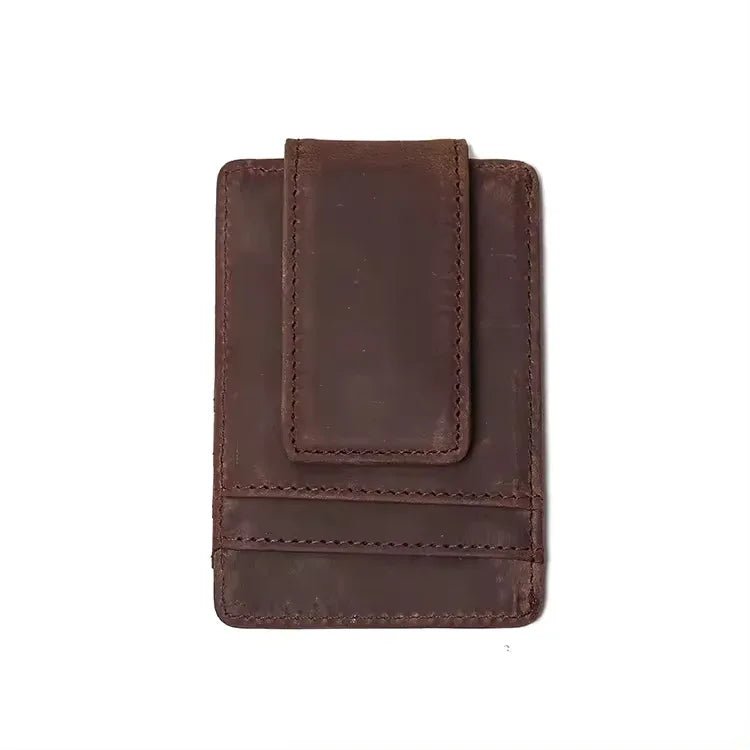 The Walden | Handmade Leather Front Pocket Wallet with Money Clip - Overture Gifts